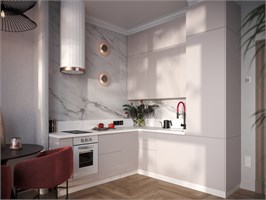 Кухонный гарнитур Сиэль Атласный серый 2150/2000 мм 2460